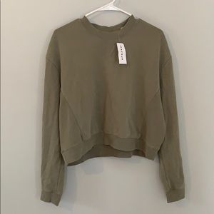 Light green cropped sweater